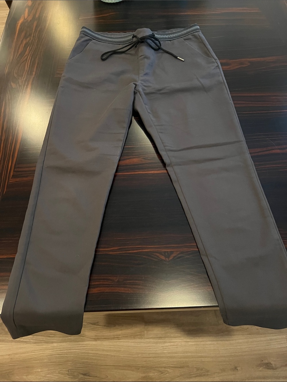 Casual Drawstring Pants in Dark Gray